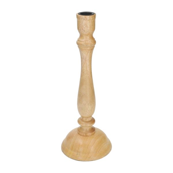 Kandelaar, mangohout, hoog, 29,5 cm