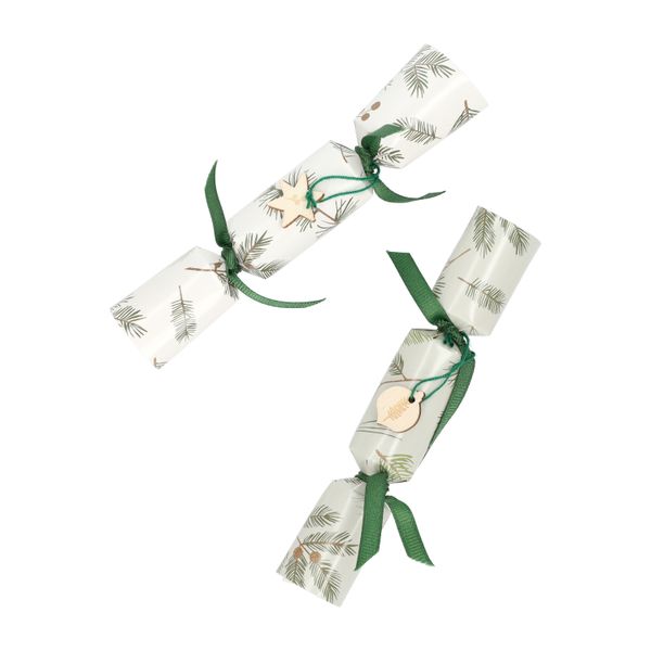 Christmas crackers, verdure de Noël, boîte de 8 Christmas crackers, verdure de Noël, boîte de 8