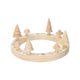 Couronne / bougeoir de l’Avent, bois, avec figurines Couronne / bougeoir de l’Avent, bois, avec figurines