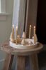 Jaarring of adventskalender, hout, inclusief stekers