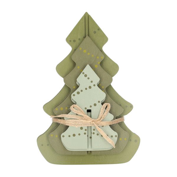 DIY kerstbomen 3D, hout, set van 3