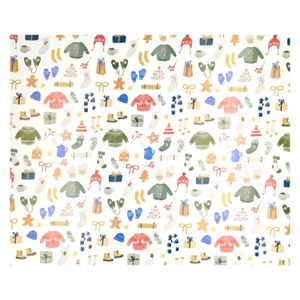 Papier d'emballage, accessoires d’hiver, 70 x 250 cm,