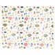 Papier d'emballage, accessoires d’hiver, 70 x 250 cm,
