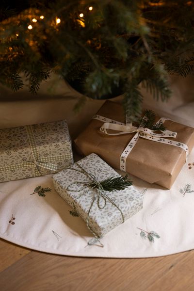 Papier d'emballage, verdure de Noël, 70 x 250 cm, Papier d'emballage, verdure de Noël, 70 x 250 cm,