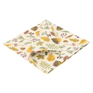 Napkin, GOTS organic cotton, pear harvest, 40 x 40 cm Napkin, GOTS organic cotton, pear harvest, 40 x 40 cm