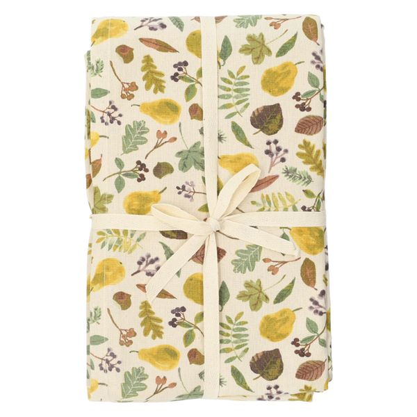 Nappe, coton bio GOTS, récolte de poires, 145 x 250 cm