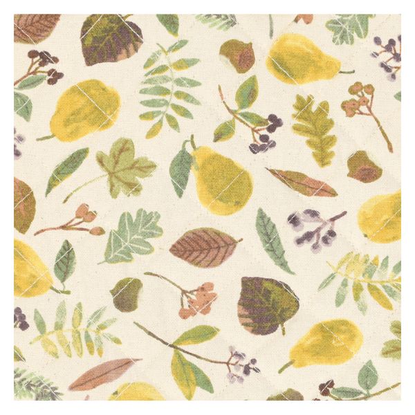 Gant de cuisine, coton bio GOTS, récolte de poires, 32 x 14 cm