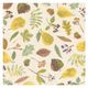 Gant de cuisine, coton bio GOTS, récolte de poires, 32 x 14 cm