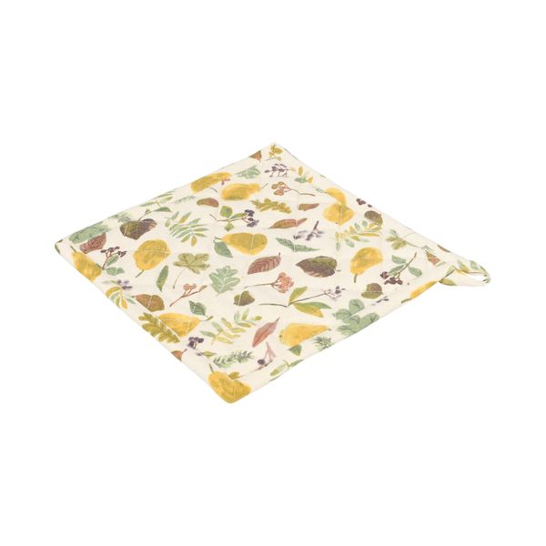 Manique, coton bio GOTS, récolte de poires, 20 x 20 cm