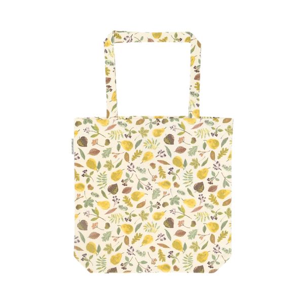 Sac, coton bio, récolte de poires, 38 x 38 cm