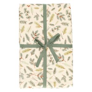 Nappe, coton bio GOTS, verdure de Noël, 145 x 300 cm Nappe, coton bio GOTS, verdure de Noël, 145 x 300 cm
