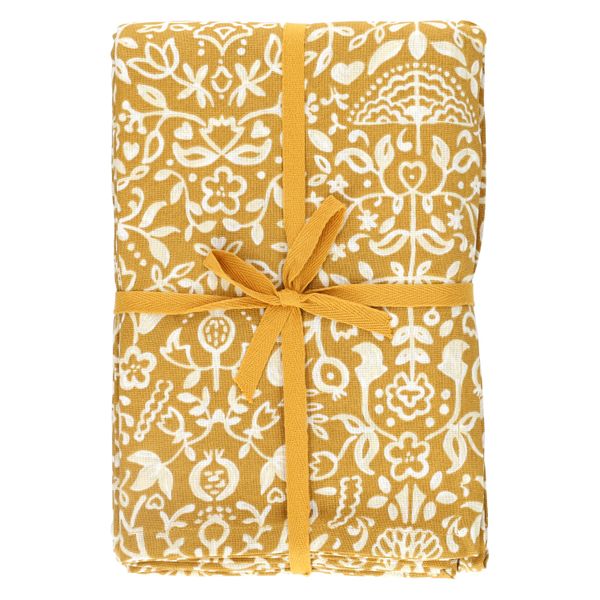 Tafelkleed extra lang, GOTS bio-katoen, decoratief, 145 x 350 cm