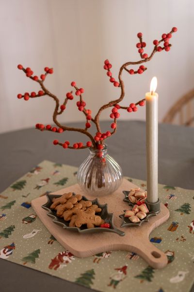 Placemat, GOTS bio-katoen, winterbos,  35 x 50 cm