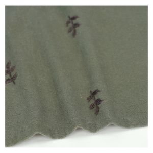 Nappe, coton bio GOTS, brodée brindilles, 145 x 250 cm
