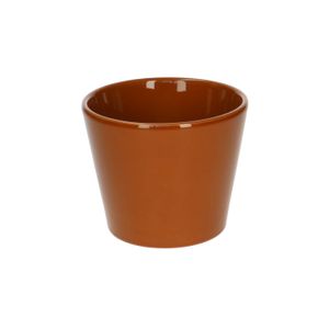Übertopf, Steingut, terrakottafarben, Ø12 cm