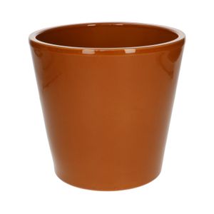 Übertopf, Steingut, terrakottafarben, Ø20 cm