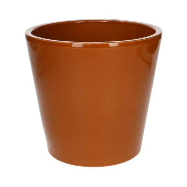 Übertopf, Steingut, terrakottafarben, Ø20 cm