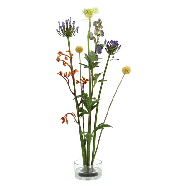 Pique-fleurs kenzan, métal et caoutchouc