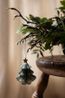 Hanger kerstboom, papier, honingraat, groen, 9 cm