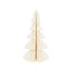 Kerstboom uitvouwbaar, papier, wit, klein, 23 cm