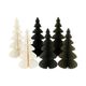 Kerstboom uitvouwbaar, papier, wit, klein, 23 cm