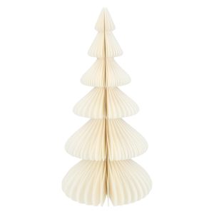 Kerstboom uitvouwbaar, papier, wit, groot, 30 cm