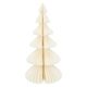 Sapin de Noël, blanc, grand, papier plié, 30 cm Sapin de Noël, blanc, grand, papier plié, 30 cm