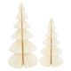 Sapin de Noël, blanc, grand, papier plié, 30 cm Sapin de Noël, blanc, grand, papier plié, 30 cm