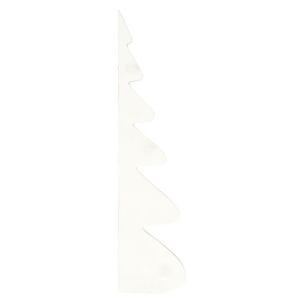 Kerstboom uitvouwbaar, papier, wit, groot, 30 cm