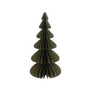 Kerstboom uitvouwbaar, papier, klein, mosgroen, 23 cm