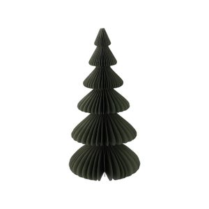 Kerstboom uitvouwbaar, papier, klein, donkergroen, 23 cm