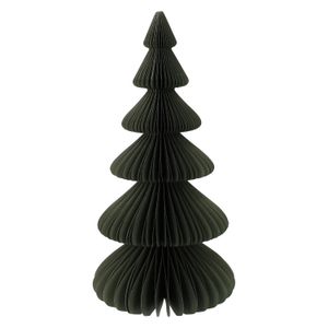 Kerstboom uitvouwbaar, papier, groot, donkergroen, 23 cm