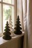 Kerstboom uitvouwbaar, papier, groot, donkergroen, 23 cm