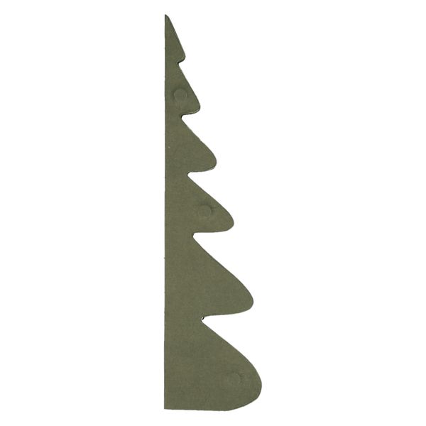 Kerstboom uitvouwbaar, papier, groot, donkergroen, 23 cm