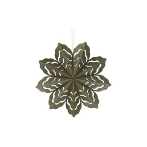 Kerstster, papier, mosgroen, 23 cm Kerstster, papier, mosgroen, 23 cm