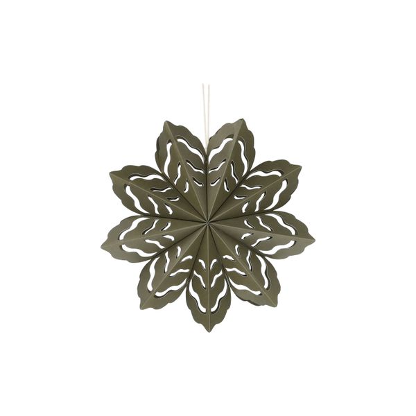 Étoile de Noël, vert mousse, papier, 23 cm Étoile de Noël, vert mousse, papier, 23 cm