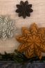 Kerstster, papier, mosgroen, 23 cm