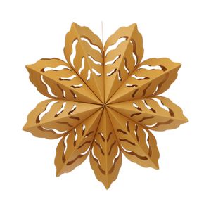 Kerstster, uitvouwbaar, papier, oker, 47 cm Kerstster, uitvouwbaar, papier, oker, 47 cm