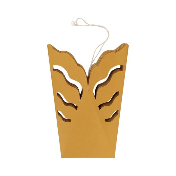 Kerstster, uitvouwbaar, papier, oker, 47 cm Kerstster, uitvouwbaar, papier, oker, 47 cm