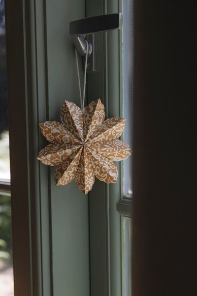Kerststerren mini, uitvouwbaar, papier, set van 3, 12 cm