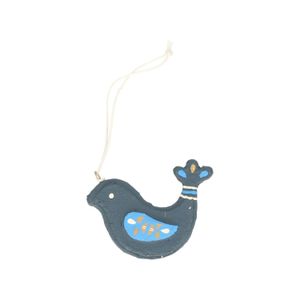 Suspension de Noël colombe bleue, coton mâché, 6 cm Suspension de Noël colombe bleue, coton mâché, 6 cm