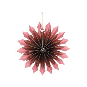 Hanger ster, papier, roodbruin, Ø10 cm