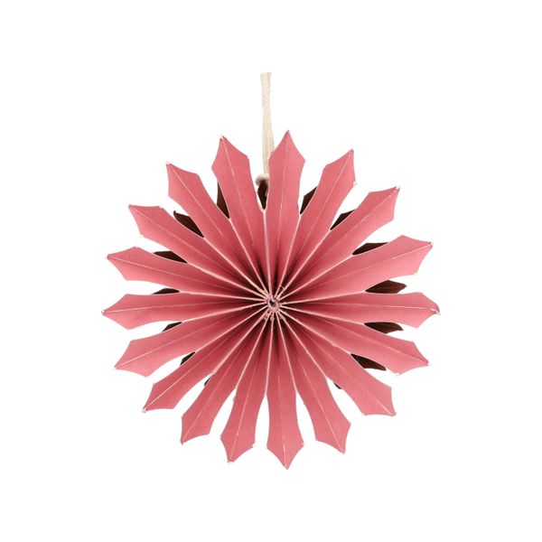 Hanger ster, papier, roodbruin, Ø10 cm Hanger ster, papier, roodbruin, Ø10 cm