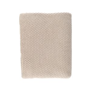 Plaid en tricot, coton bio GOTS, gris galet, 130 x 170 cm Plaid en tricot, coton bio GOTS, gris galet, 130 x 170 cm