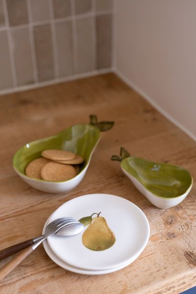Gebäckteller, Steingut, Birnen, Ø15 cm