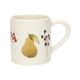 Becher, Steingut, Birnen, Ø9 cm