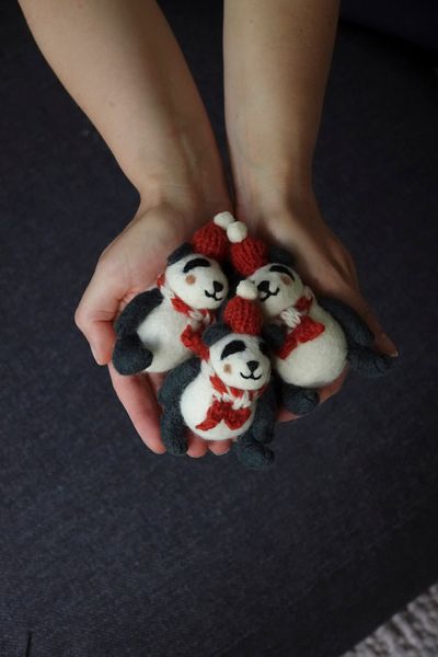 Kersthanger Pascal de panda, vilt