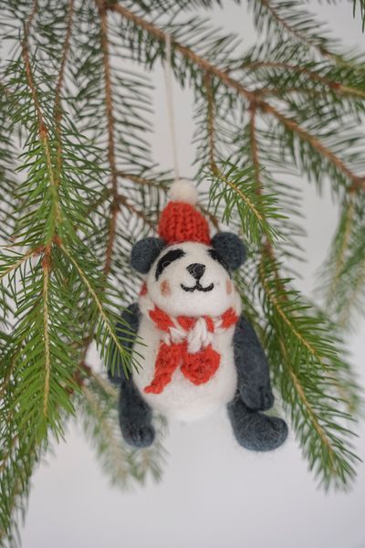 Kersthanger Pascal de panda, vilt