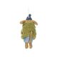 Hanger hond met cadeau, vilt