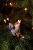 Suspension de Noël, renard et souris câlins, feutrine Suspension de Noël, renard et souris câlins, feutrine